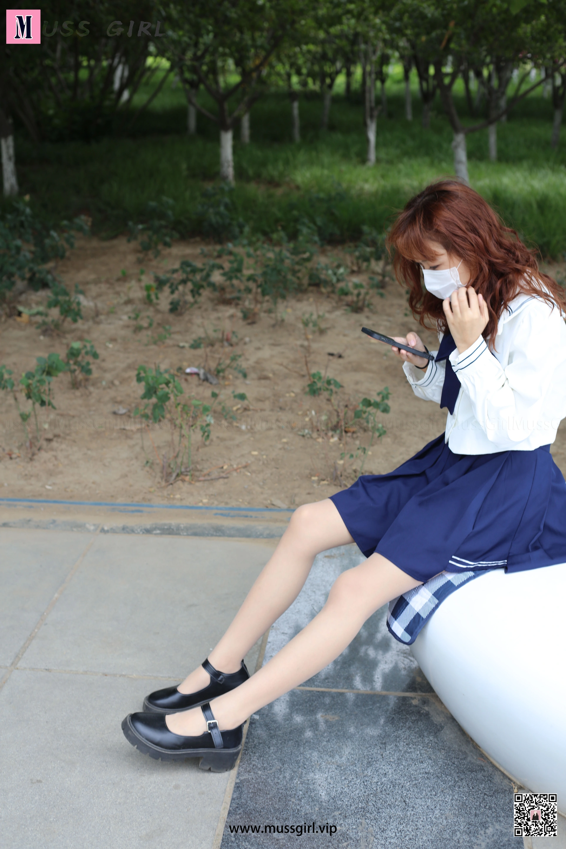 [MussGirl慕丝女郎] NO.213 公园JK制服肉丝 1